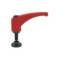 Zinc Die Cast clamping lever clamping pad thread flame red