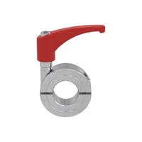 Stainless Steel double split shaft collar flame red Zinc Die Cast indexing lever
