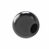 Ball knob push fit black thermoplastic