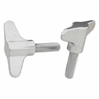 Wing knob with male thread 316 Stainless Steel matt