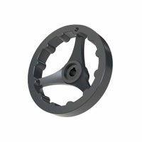 Polyamide keywayed hand wheel 3 spoke with bore for grip