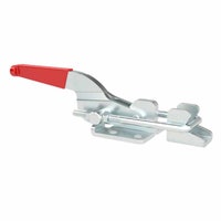 Horizontal latch clamp red handle
