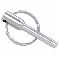 316 Stainless Steel detent pin with keyring inch